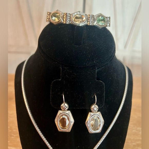 RARE**Authentic Brighton necklace, bracelet and earrings set - Picture 2 of 8
